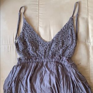 Super Cute Wishlist Gray Maxi Dress w/ open back